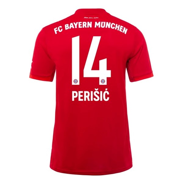 Camiseta Bayern Munich NO.14 Perisic Primera equipación 2019-2020 Rojo